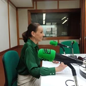 Eva Masías en los estudios de Onda Cero durante la entrevista Eva Masías en los estudios de Onda Cero durante la entrevista