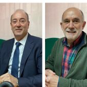 José Ignacio Carrasco de CEOE Palencia y José Ángel Zapatero de Jazz Palencia Festival