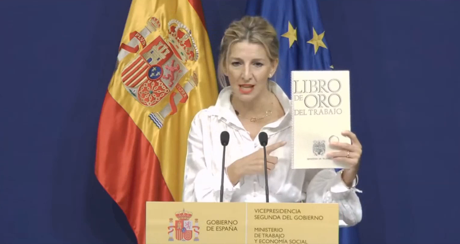 Qué es el 'libro de la infamia' que menciona Yolanda Díaz al retirar al medalla al mérito al trabajo a Franco Qué es el 'libro de la infamia' que menciona Yolanda Díaz al retirar al medalla al mérito al trabajo a Franco