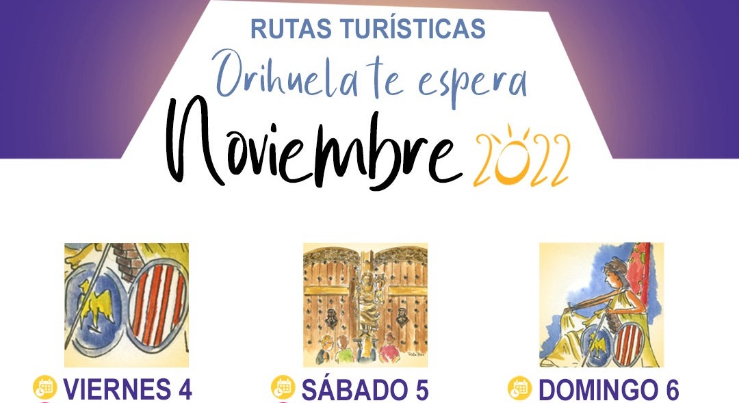Turismo organiza las nuevas rutas para noviembre ‘Simbolismo en Orihuela’ Turismo organiza las nuevas rutas para noviembre ‘Simbolismo en Orihuela’
