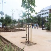 Uno de los nuevos espacios verdes en Puntales