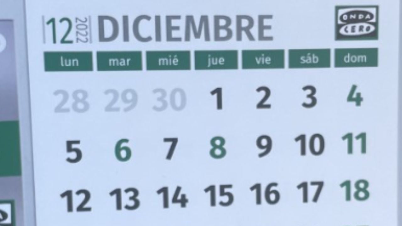 Qué días son festivos nacionales en el puente de diciembre 2022 Qué días son festivos nacionales en el puente de diciembre 2022