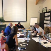 Reunión con el alcalde de Arcos, Isidoro Gambín Reunión con el alcalde de Arcos, Isidoro Gambín