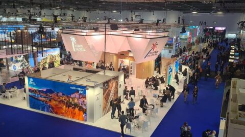 Stand de Turisme Comunitat Valenciana en la WTM de Londres.