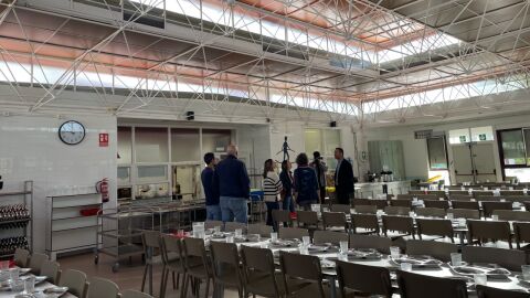 Comedor del colegio El Palmeral de Elche.