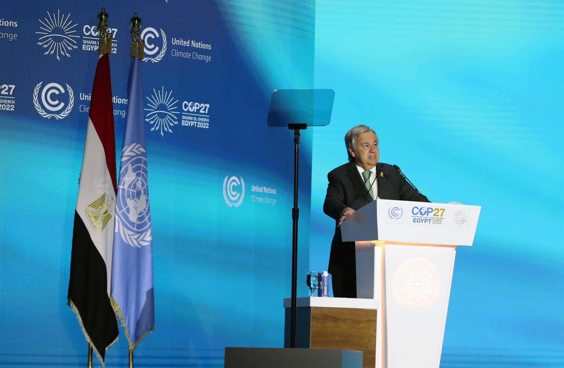 El secretario General de la ONU: "Estamos en una carretera al infierno climático con el pie todavía en el acelerador" El secretario General de la ONU: "Estamos en una carretera al infierno climático con el pie todavía en el acelerador"