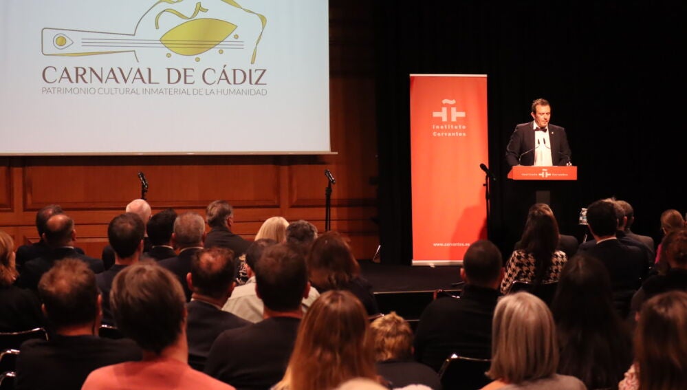 El alcalde de Cádiz, durante su intervención