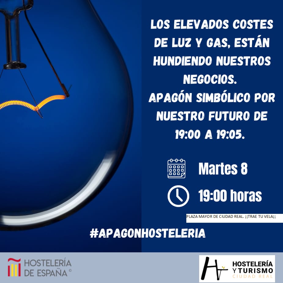 Comercio y hostelería de Ciudad Real realizarán el martes un apagón simbólico de cinco minutos Comercio y hostelería de Ciudad Real realizarán el martes un apagón simbólico de cinco minutos
