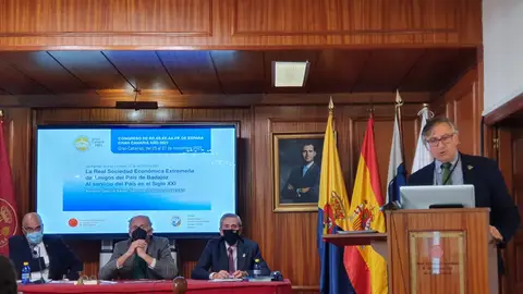Antonio García Salas, en una intervención anterior en la Económica Antonio García Salas, en una intervención anterior en la Económica