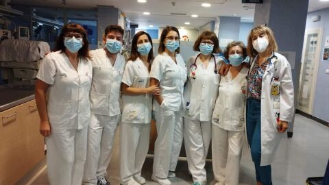 Equipo de la UCI Pedi&aacute;trica y Neonatal en el Hospital Mancha Centro