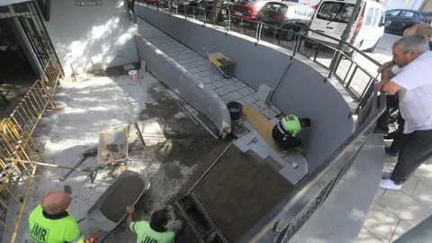Las obras en San Fernando en pleno rendimiento Las obras en San Fernando en pleno rendimiento