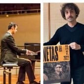 El pianista Óscar Pascasio y Juan Cruz Pascual de Palencia Sonora