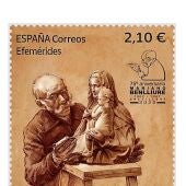 Sello conmemorativo de Correos del Año Benlliure.