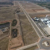 Vista de Parc Sagunt II, terreno donde se prevé la construcción de la gigafactoría de Volkswagen. Vista de Parc Sagunt II, terreno donde se prevé la construcción de la gigafactoría de Volkswagen.