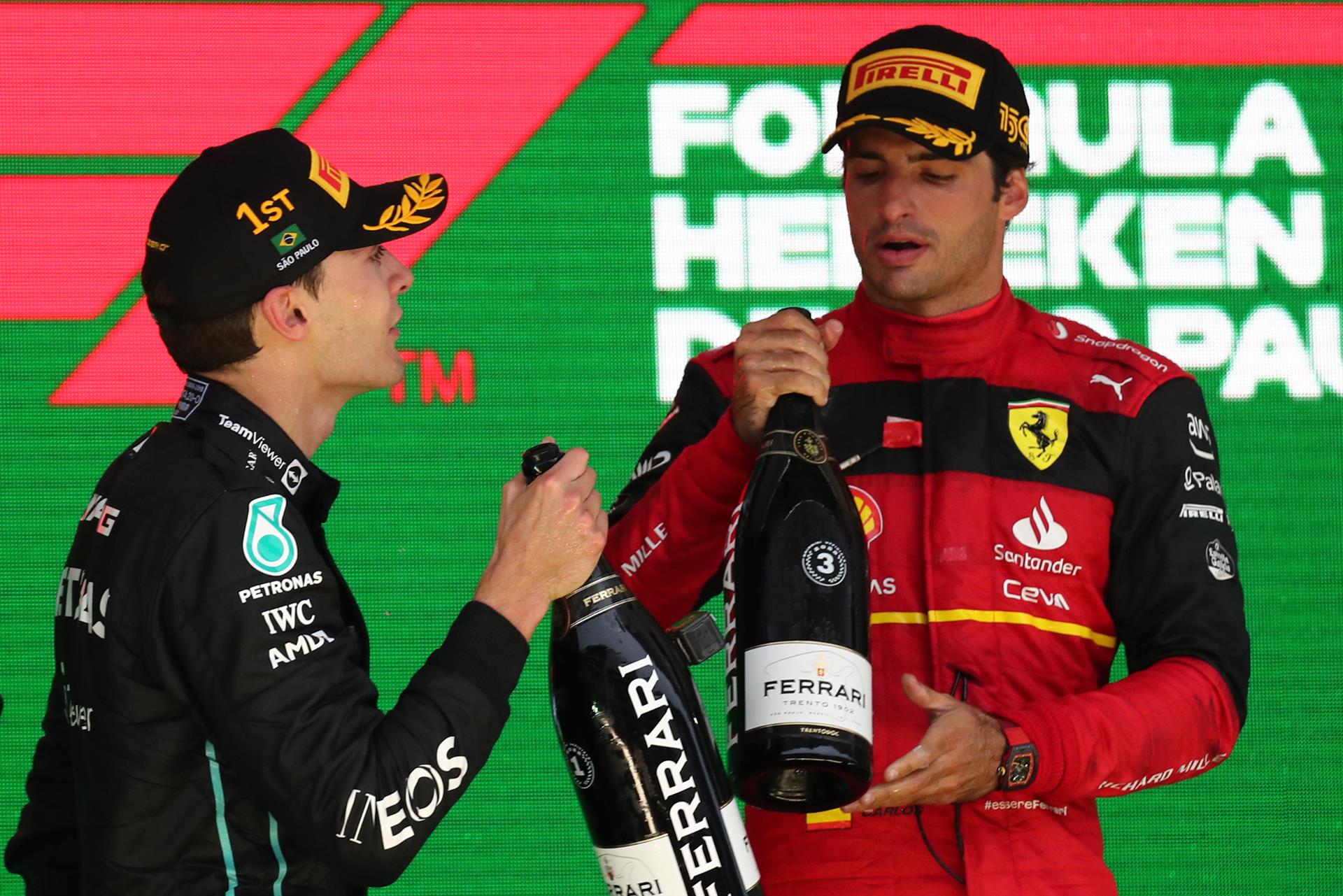 Carlos Sainz se sube al podio en Brasil en la primera victoria de Russell Carlos Sainz se sube al podio en Brasil en la primera victoria de Russell