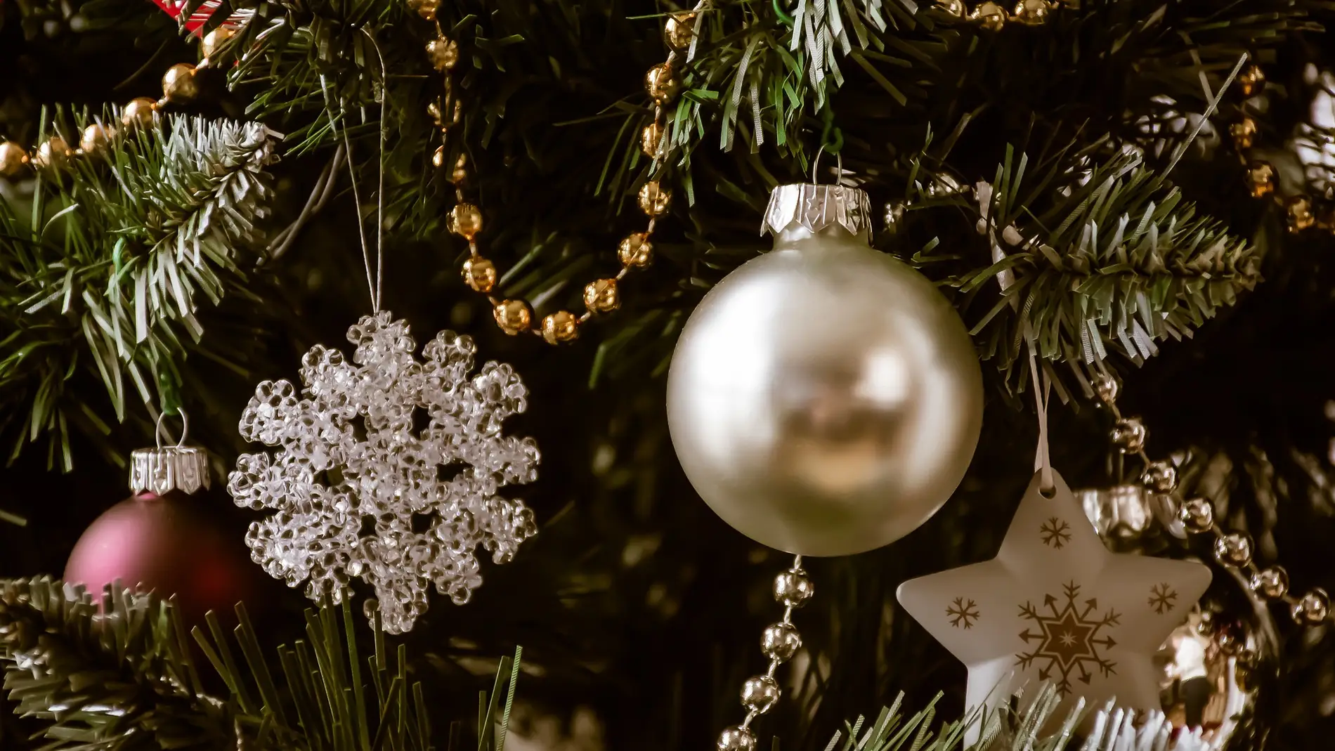 Árbol de Navidad en una imagen de archivo