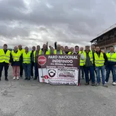 Concentración de camioneros en Valdepeñas Concentración de camioneros en Valdepeñas