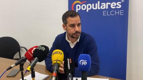 Jos&eacute; Navarro, portavoz del PP en el Ayuntamiento de Elche.