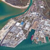 Imagen aérea del polígono industrial del Trocadero