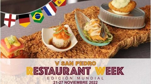 Cartel promocional de la 'V San Pedro Restaurant Week'