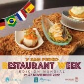 Cartel promocional de la 'V San Pedro Restaurant Week'