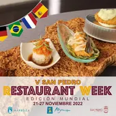 Cartel promocional de la 'V San Pedro Restaurant Week' Cartel promocional de la 'V San Pedro Restaurant Week'