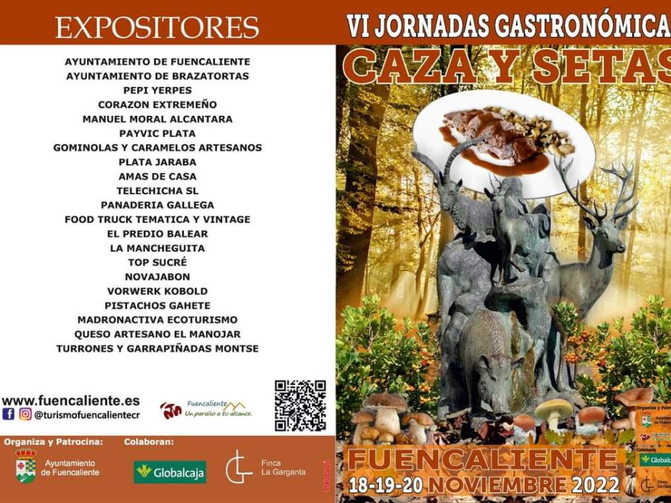 VI Jornadas de Caza y Setas en Fuencaliente VI Jornadas de Caza y Setas en Fuencaliente