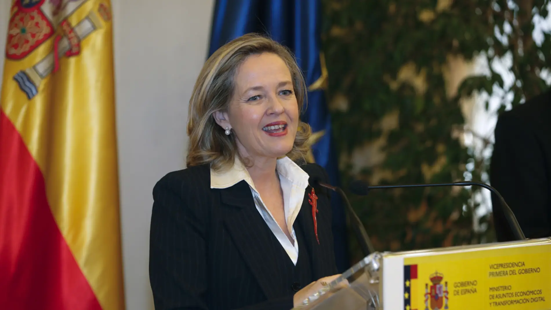 La vicepresidenta primera y ministra de Asuntos Económicos y Transformación Digital, Nadia Calviño, en una foto de archivo
