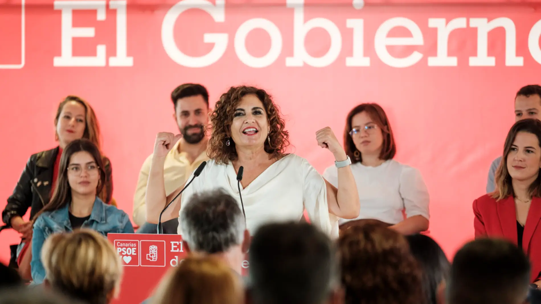 La ministra de Hacienda, María Jesús Montero, durante un acto del PSOE