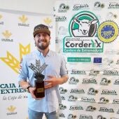 Antonio Luis Falcón de Agalla´s en Mérida premio Espiga a la mejor receta con Cordero de Extremadura
