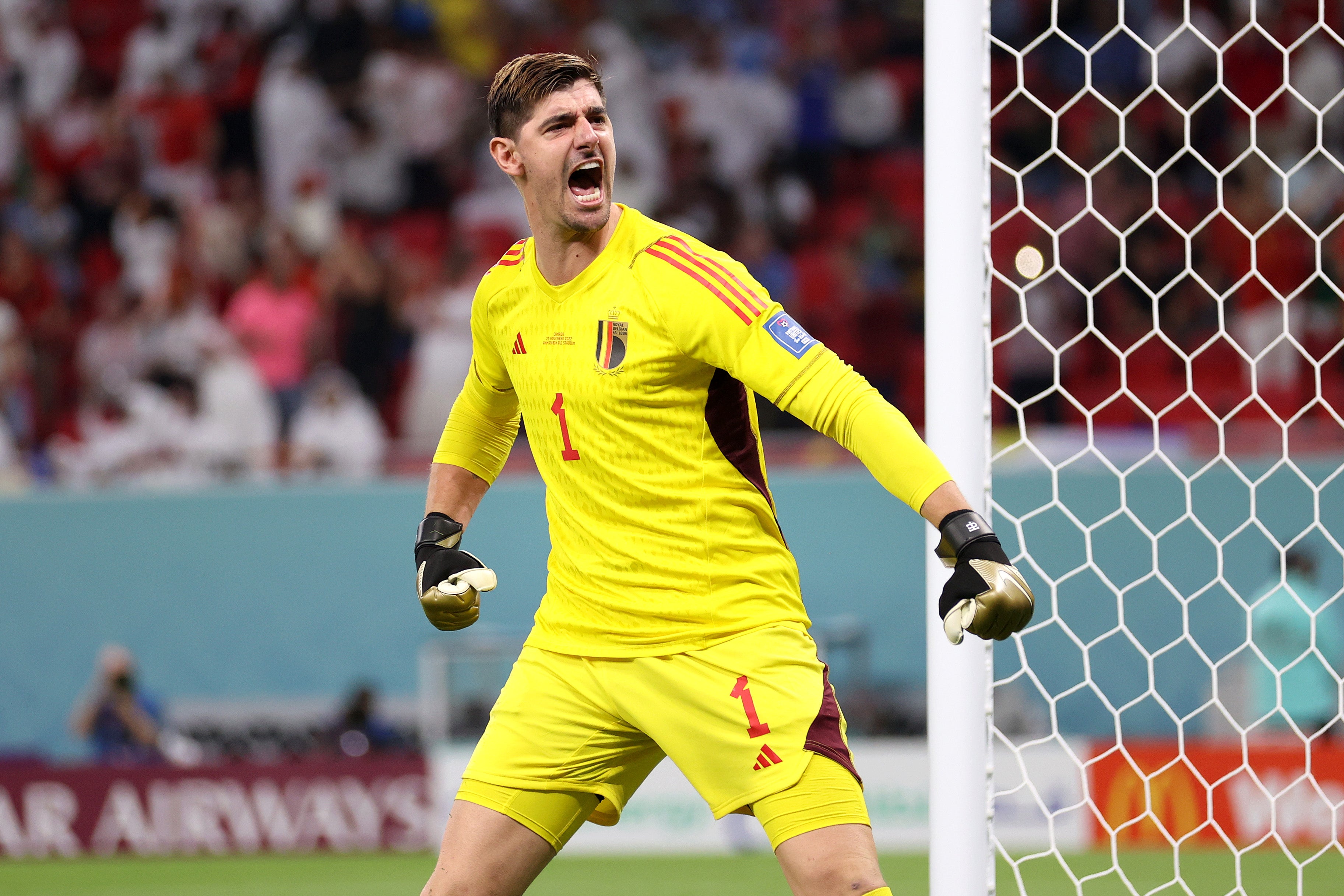 Courtois sostiene a Bélgica ante una gran Canadá Courtois sostiene a Bélgica ante una gran Canadá