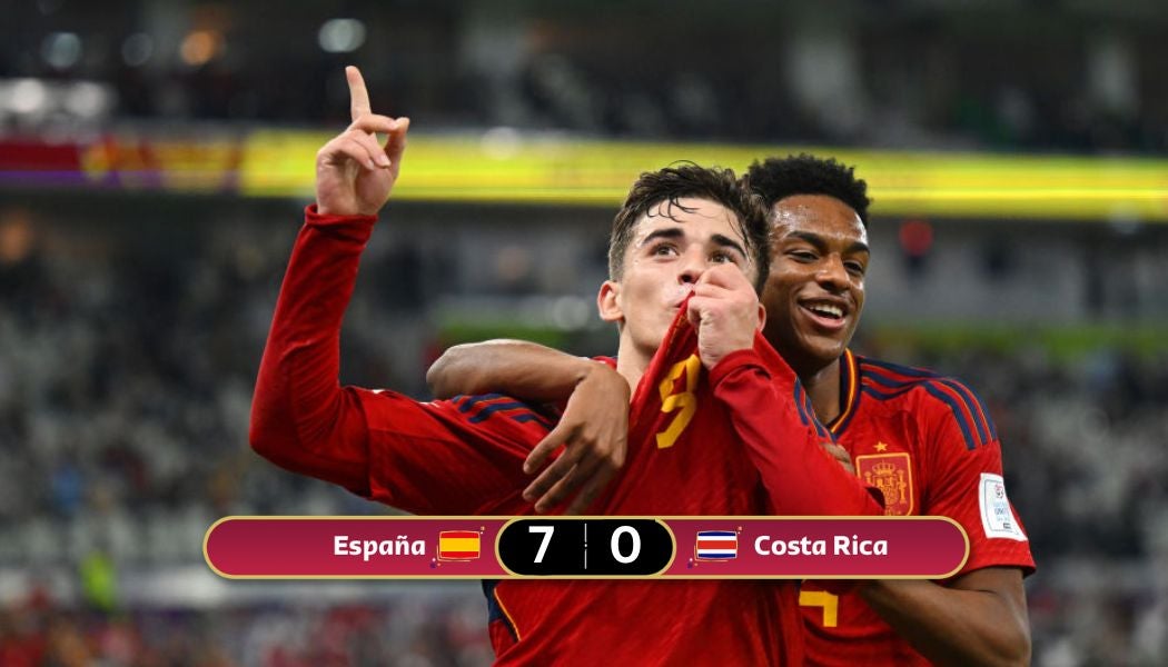 Así ha sido la goleada de España contra Costa Rica en su debut en Qatar 2022 Así ha sido la goleada de España contra Costa Rica en su debut en Qatar 2022