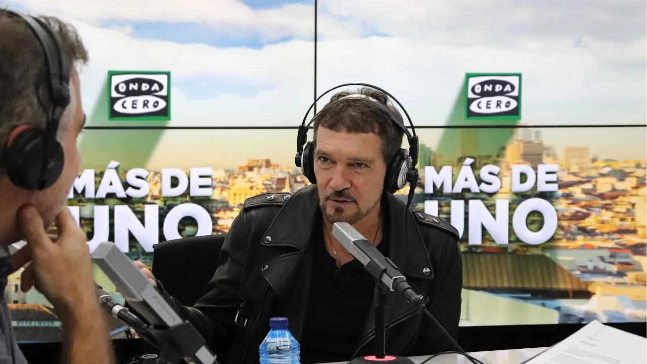 El actor Antonio Banderas en Onda Cero El actor Antonio Banderas en Onda Cero