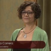 María Cristina Boza durante su toma de posesión en el pleno del Ayuntamiento de Cuenca