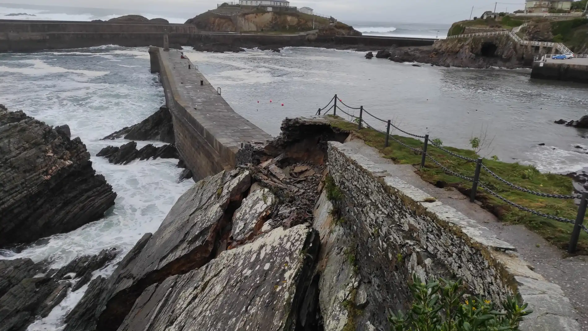 Desperfectos por el temporal en el mar