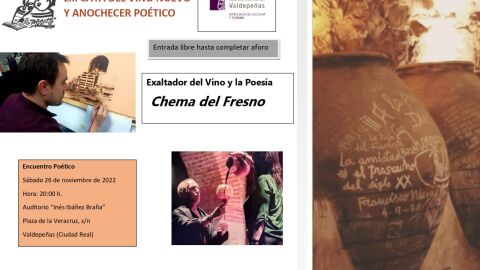 Cartel de la LIII Cata del Vino Nuevo y anochecer Po&eacute;tico de El Trascacho