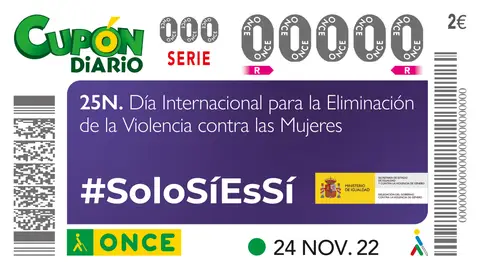 la ONCE gritan ‘Sólo sí es sí’ por el Día Internacional para la Eliminación de la Violencia contra las Mujeres once