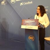 La vicepresidenta de la Generalitat Valenciana y consellera de Igualdad y Políticas Inclusivas participa en el desayuno 'Fórum Europa.