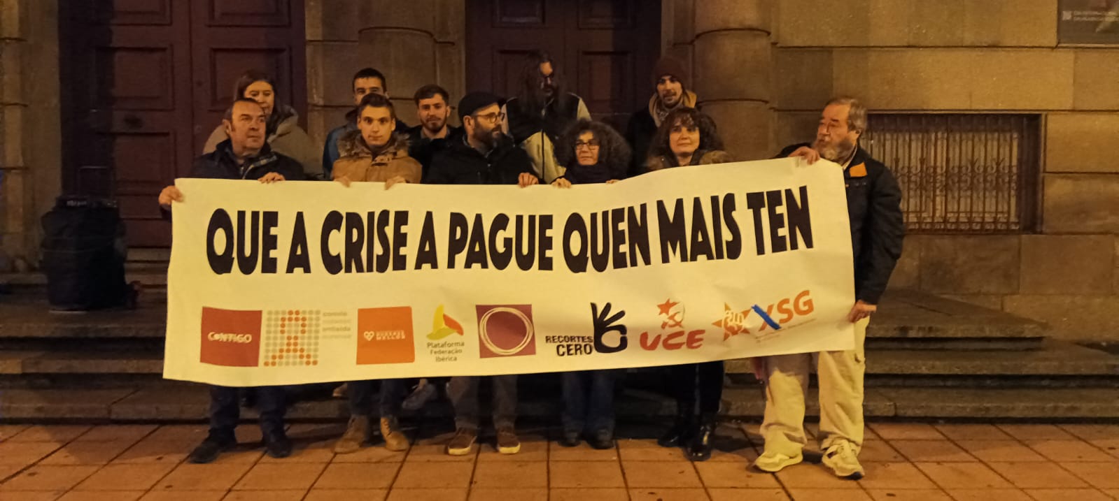 Concentración contra o empobrecemento dunha maioría da poboación Concentración contra o empobrecemento dunha maioría da poboación