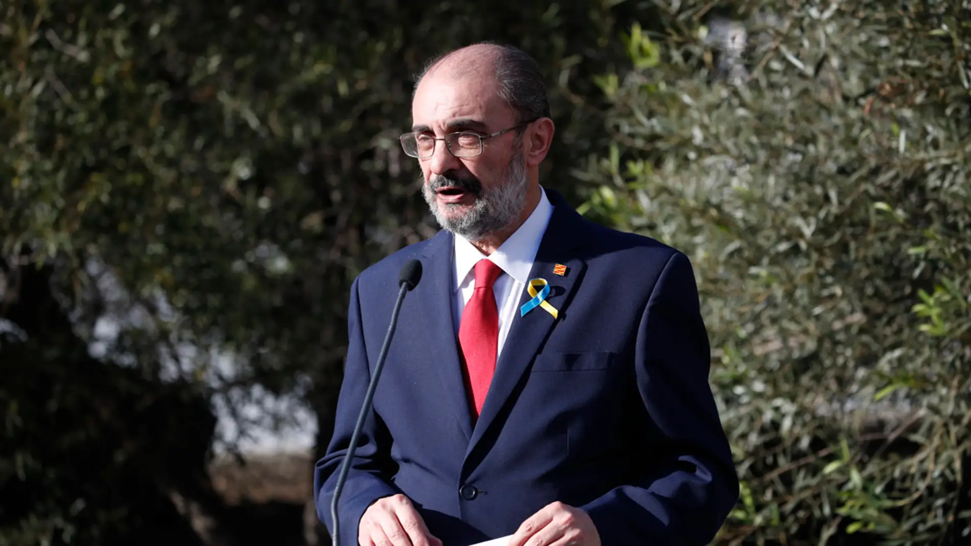 El presidente de Aragón, Javier Lambán, en una foto de archivo