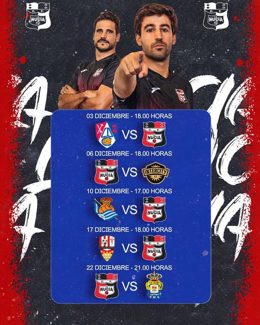 La Nucía afronta una semana donde están en juego 9 puntos La Nucía afronta una semana donde están en juego 9 puntos