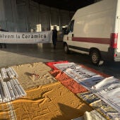 La Diputación reparte las pancartas de ‘Salvem la ceràmica’ a los municipios del clúster azulejero 
