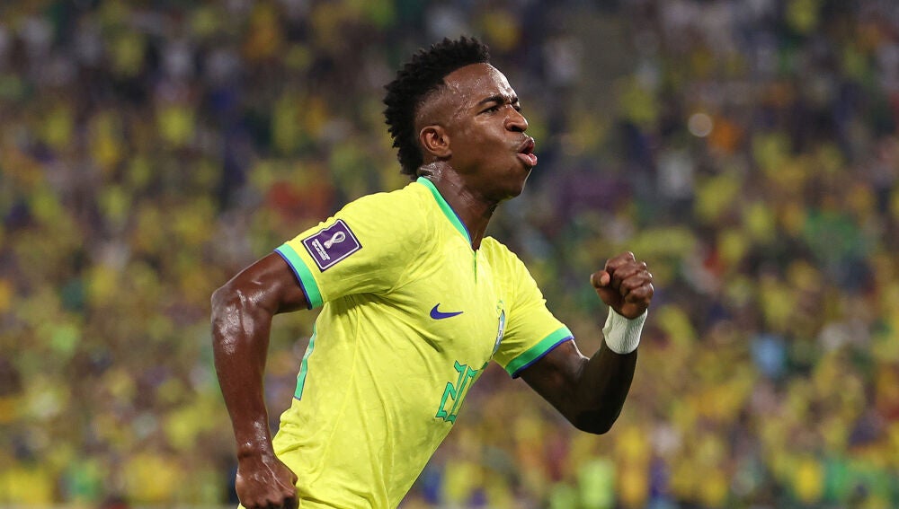 Vinicius celebra un gol a Corea del Sur Vinicius celebra un gol a Corea del Sur