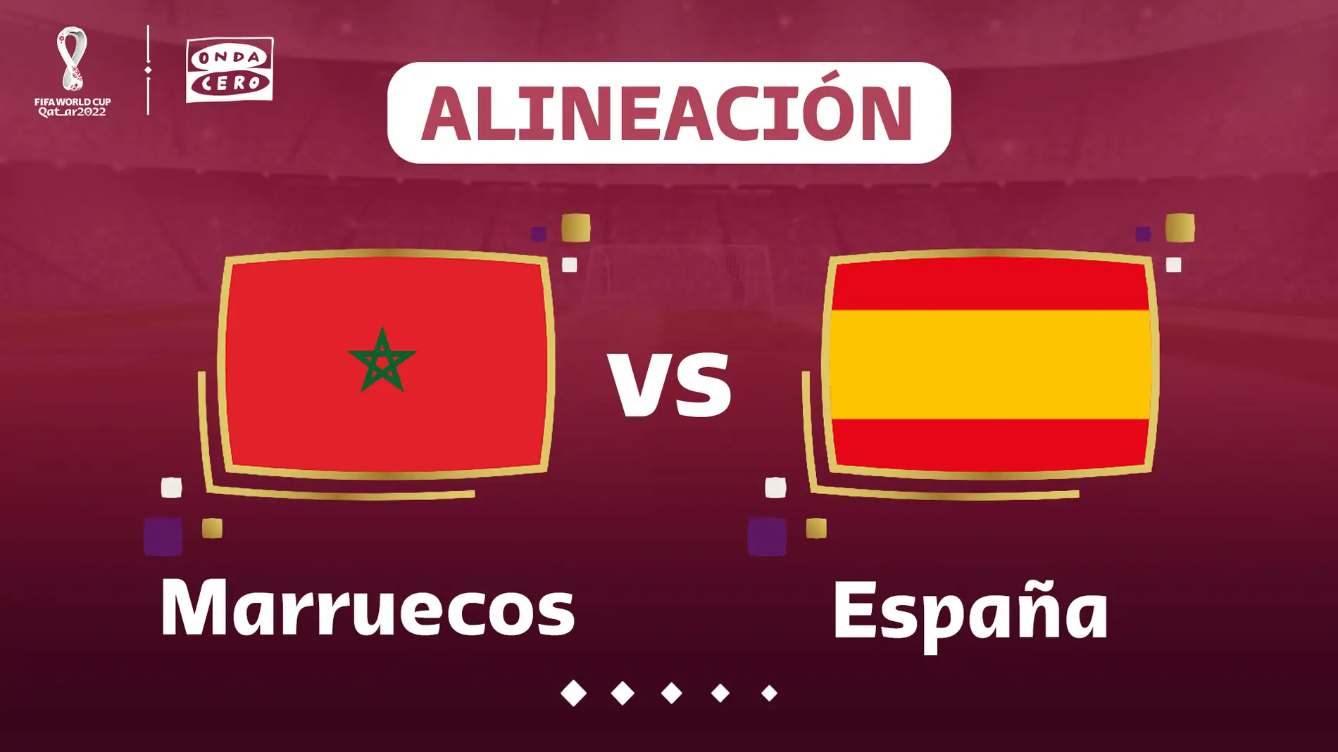 Alineación de España contra Marruecos en el de Qatar | Onda Cero Radio