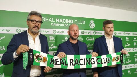 Presentaci&oacute;n de Jos&eacute; Alberto L&oacute;pez como entrenador del Racing de Santander