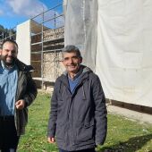 Continúan las labores de rehabilitación de la muralla de Aguilar de Campoo