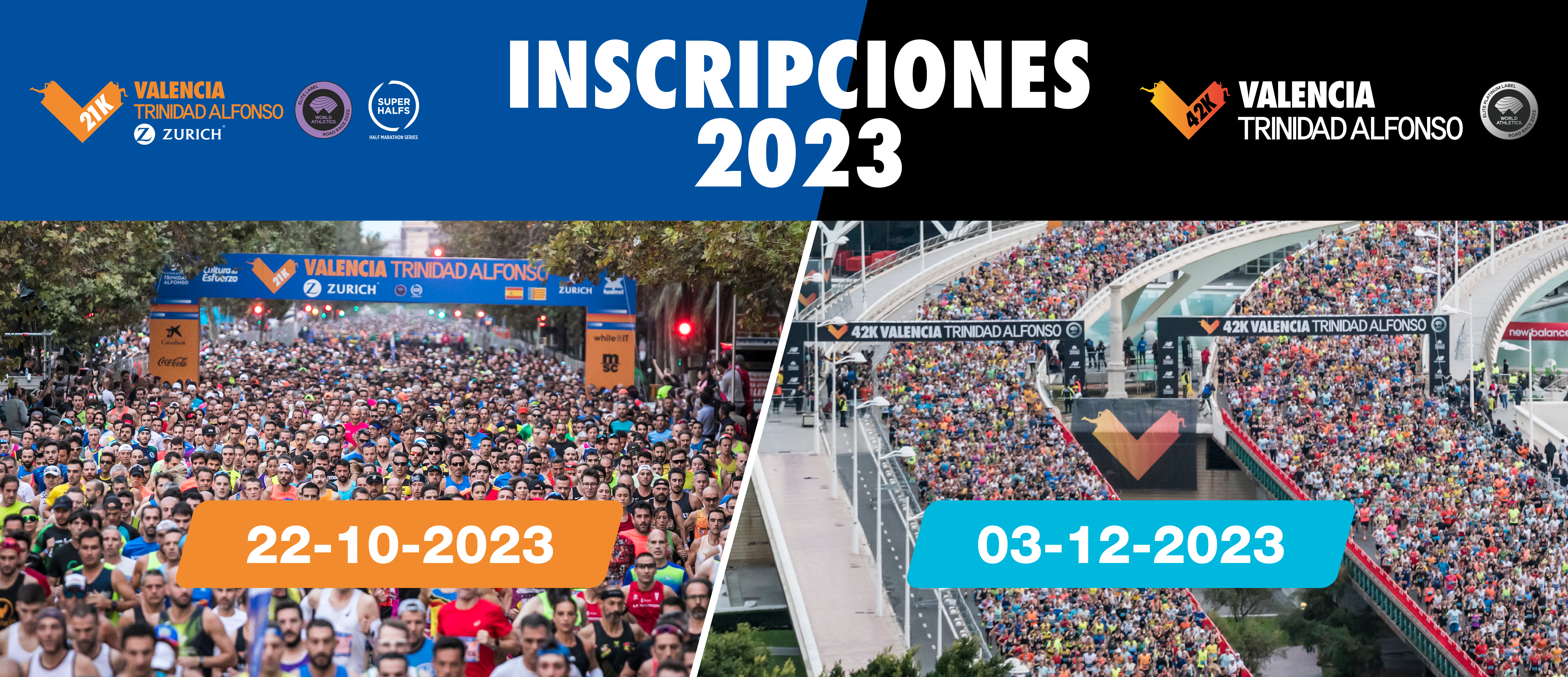 El Medio Maratón y Maratón Valencia abren sus inscripciones para 2023 El Medio Maratón y Maratón Valencia abren sus inscripciones para 2023