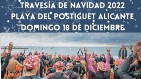 Traves&iacute;a de Navidade del Postiguet la da comienzo &lsquo;Copa Alicante&rsquo; de nataci&oacute;n en aguas abiertas