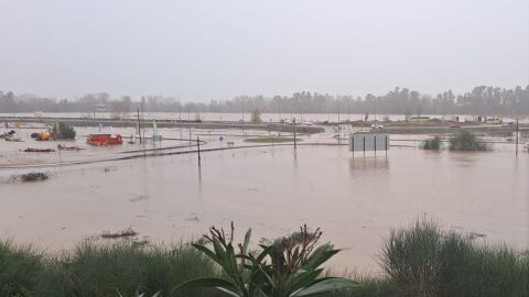 Un centenar de evacuados en el desalojo del Camino Viejo de San Vicente y de casas de la margen derecha en Badajoz
