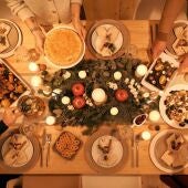 Imagen de archivo de una cena de Navidad